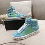 Chanel Women’s Schuhe Sneaker Green And Blue For Women