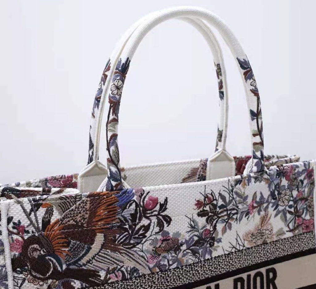 Christian Dior Medium Dior Book Tote Latte Multicolor Bag For Women M1296ZRWD_M941- 14 Inches/ 36 Cm