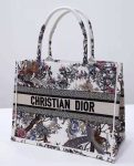 Christian Dior Medium Dior Book Tote Latte Multicolor Bag For Women M1296ZRWD_M941- 14 Inches/ 36 Cm