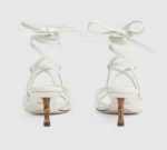 Strappy Sandal With Bamboo White For Women 746035 BKO00 9049