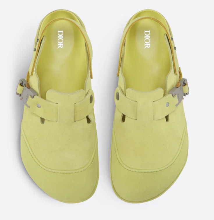 Dior By Birkenstock Tokio Mule Pastel Yellow For Men