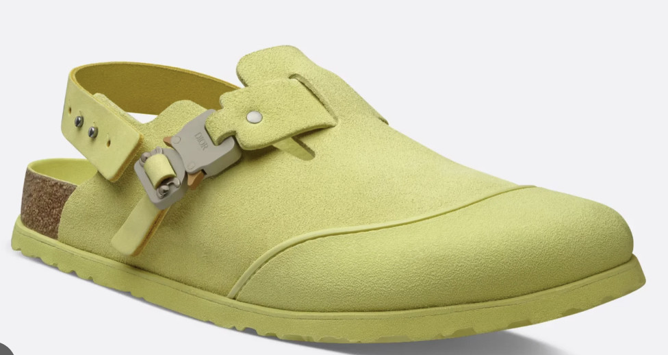 Dior By Birkenstock Tokio Mule Pastel Yellow For Men