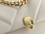 Bvlgari Serpenti Cabochon Crossbody Ivory Bag For Women 291089- 8.5 Inches/ 21.5 Cm