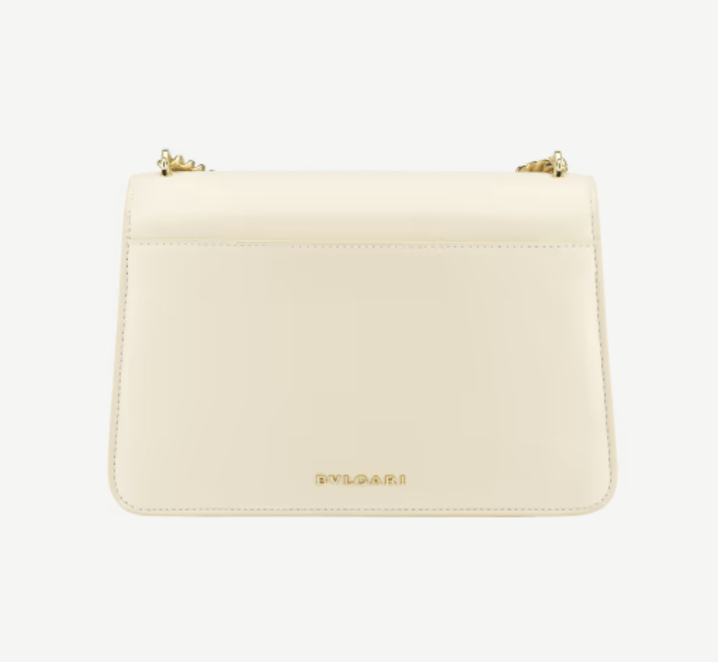 Bvlgari Serpenti Forever Crossbody Ivory Bag For Women 291227- 9.8 Inches/ 25 Cm