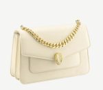 Bvlgari Serpenti Forever Crossbody Ivory Bag For Women 291227- 9.8 Inches/ 25 Cm