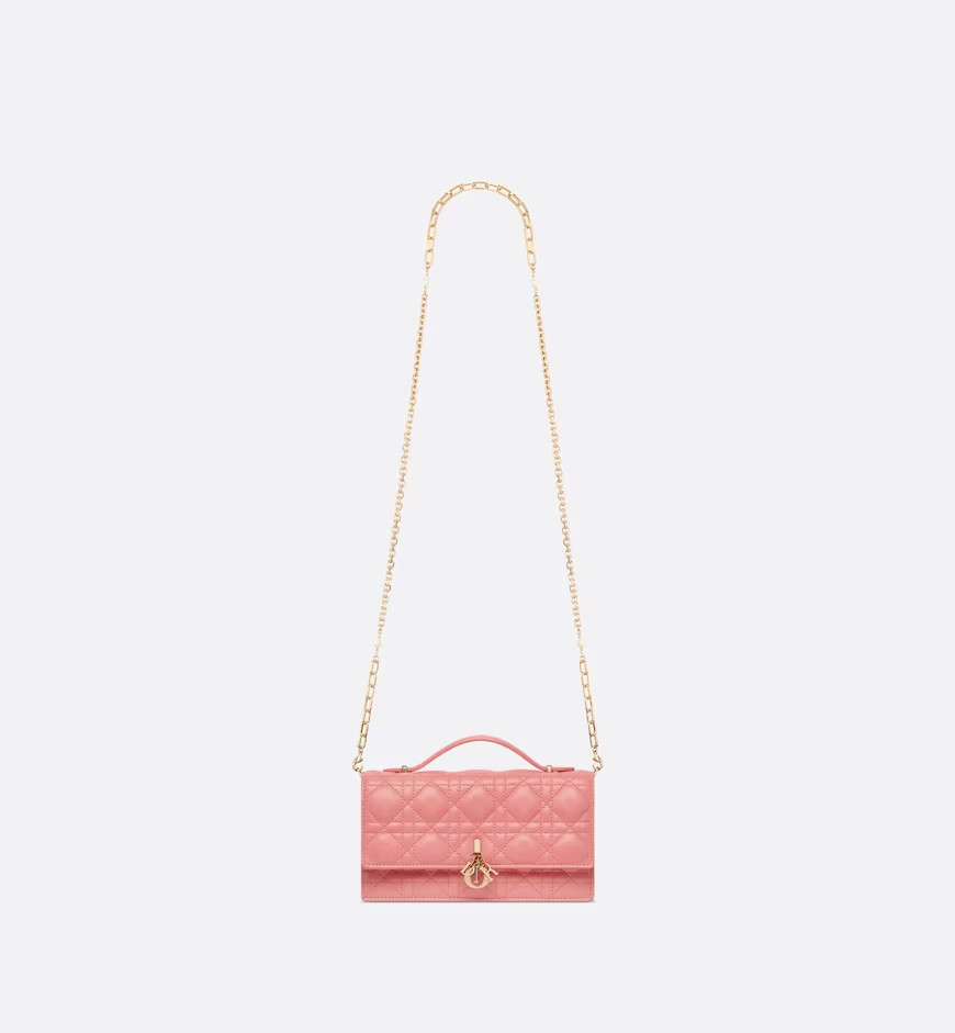 Christian Dior Miss Dior Mini Pink Bag For Women S0980ONMJ_M89P- 8.5 Inches/ 21 Cm