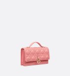 Christian Dior Miss Dior Mini Pink Bag For Women S0980ONMJ_M89P- 8.5 Inches/ 21 Cm