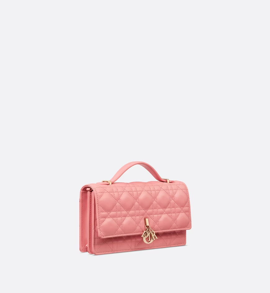 Christian Dior Miss Dior Mini Pink Bag For Women S0980ONMJ_M89P- 8.5 Inches/ 21 Cm