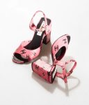 CC 100mm Heeled Sandal Pink For Women