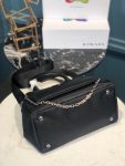 Zip Pocket Chain Tote Bag Tessuto In Black For Women 11in/ 28cm